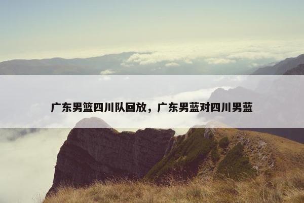 广东男篮四川队回放，广东男蓝对四川男蓝
