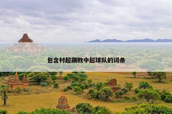 包含村超踢败中超球队的词条