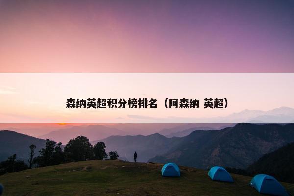 森纳英超积分榜排名（阿森纳 英超）