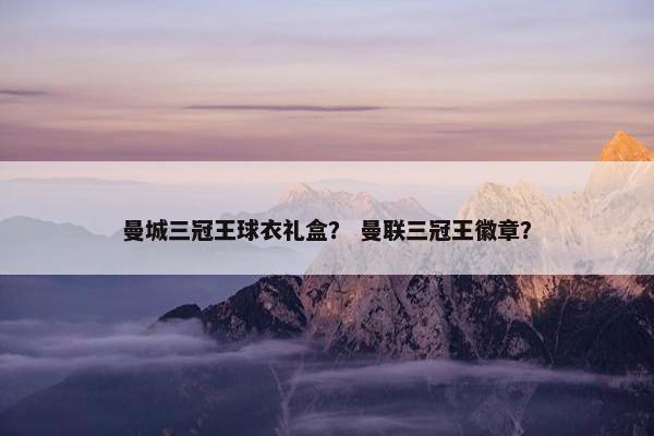 曼城三冠王球衣礼盒？ 曼联三冠王徽章？