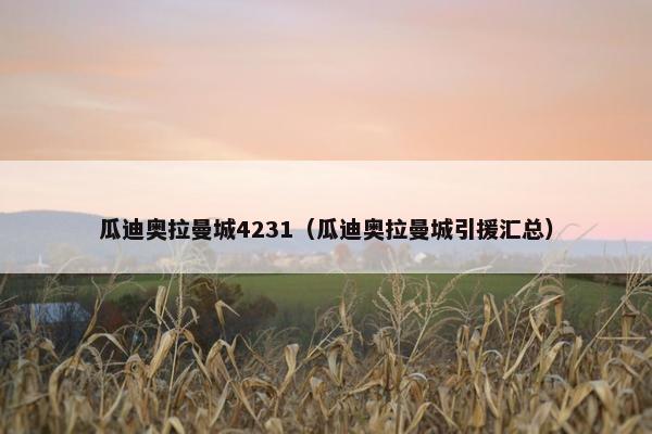 瓜迪奥拉曼城4231（瓜迪奥拉曼城引援汇总）