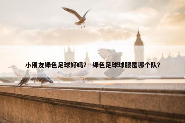 小朋友绿色足球好吗？ 绿色足球球服是哪个队？