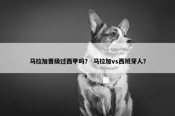 马拉加晋级过西甲吗? 马拉加vs西班牙人? 马拉加晋级过西甲吗? 马拉加vs西班牙人?