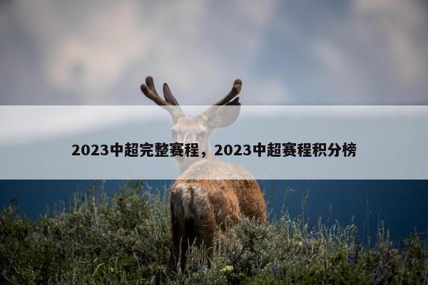 2023中超完整赛程，2023中超赛程积分榜