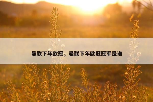 曼联下年欧冠,曼联下年欧冠冠军是谁 曼联下年欧冠,曼联下年欧冠冠军是谁