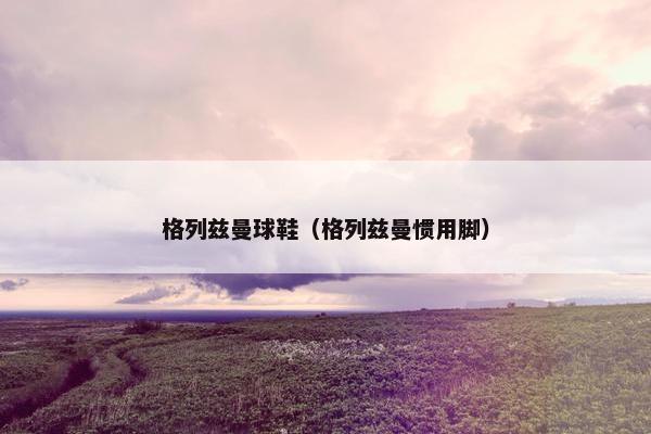 格列兹曼球鞋(格列兹曼惯用脚) 格列兹曼球鞋(格列兹曼惯用脚)