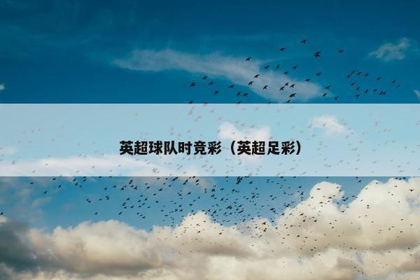 英超球队时竞彩(英超足彩) 英超球队时竞彩(英超足彩)