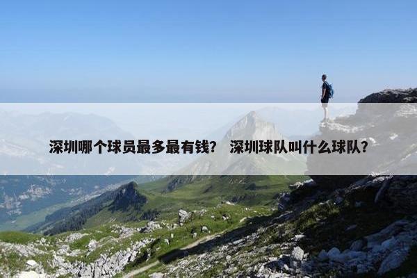 深圳哪个球员最多最有钱？ 深圳球队叫什么球队？