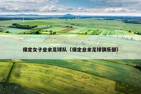 保定女子业余足球队（保定业余足球俱乐部）