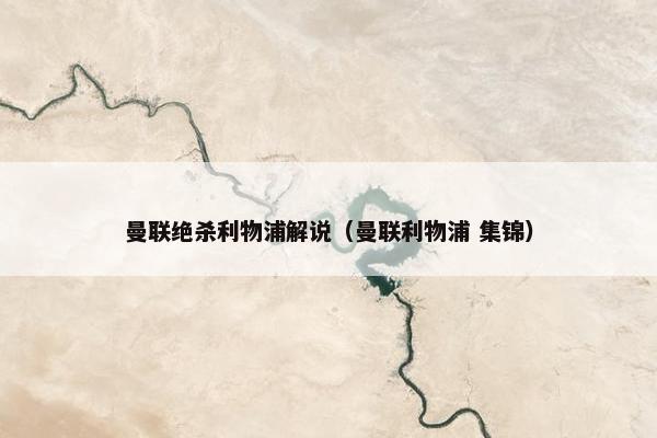 曼联绝杀利物浦解说（曼联利物浦 集锦）