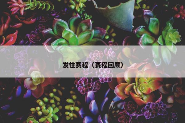 发往赛程（赛程回顾）