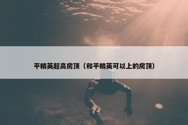 平精英超高房顶（和平精英可以上的房顶）