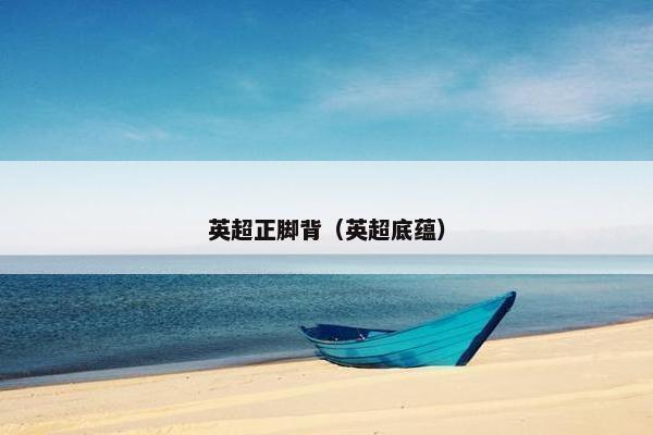 英超正脚背（英超底蕴）