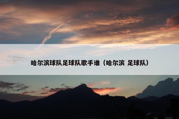 哈尔滨球队足球队歌手谁（哈尔滨 足球队）