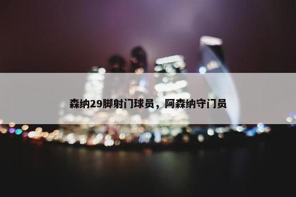 森纳29脚射门球员，阿森纳守门员
