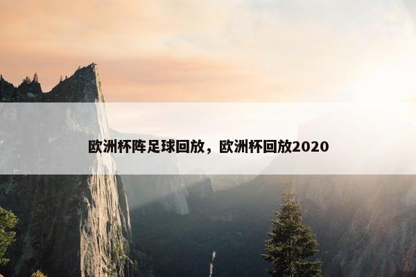 欧洲杯阵足球回放，欧洲杯回放2020