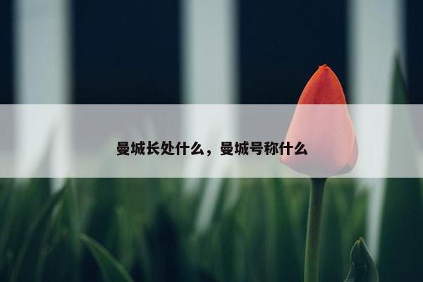曼城长处什么，曼城号称什么