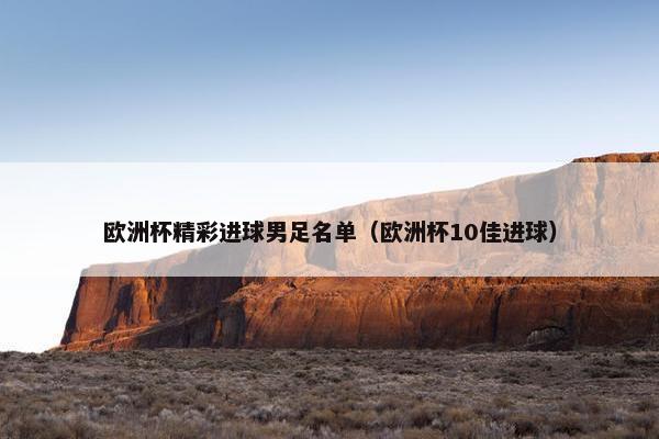 欧洲杯精彩进球男足名单（欧洲杯10佳进球）