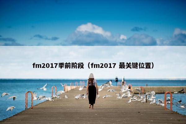 fm2017季前阶段（fm2017 最关键位置）