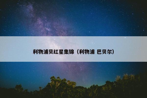 利物浦贝红星集锦（利物浦 巴贝尔）