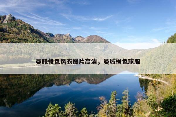 曼联橙色风衣图片高清，曼城橙色球服