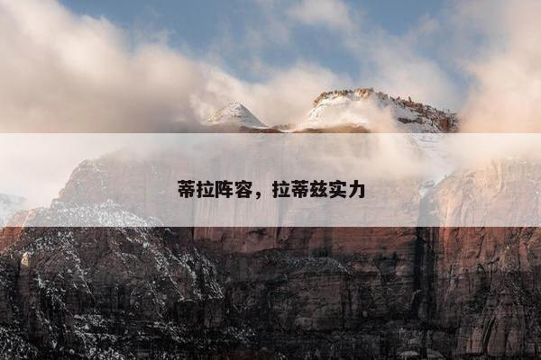蒂拉阵容，拉蒂兹实力