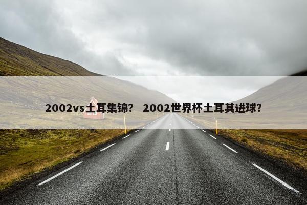 2002vs土耳集锦？ 2002世界杯土耳其进球？