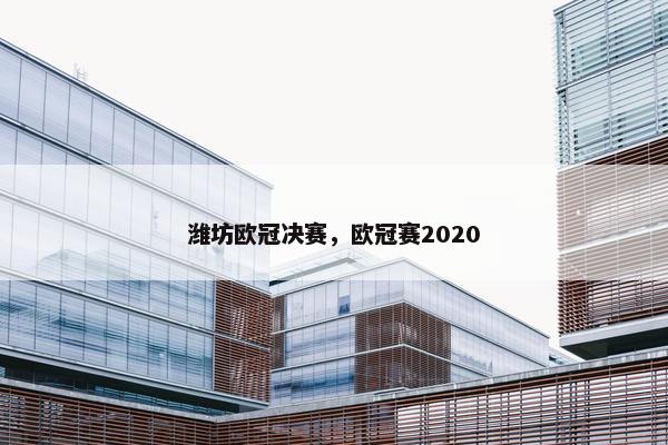 潍坊欧冠决赛，欧冠赛2020