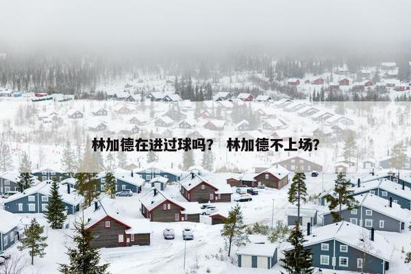 林加德在进过球吗？ 林加德不上场？