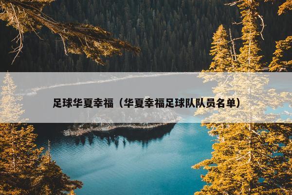 足球华夏幸福（华夏幸福足球队队员名单）