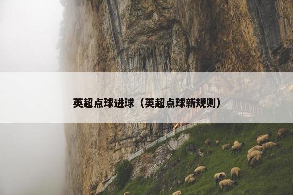英超点球进球（英超点球新规则）