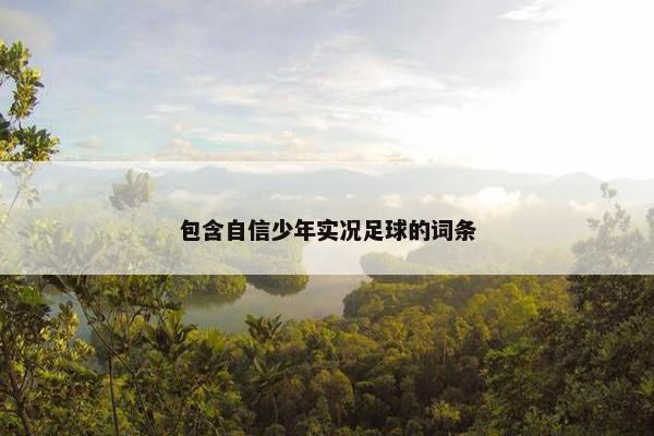包含自信少年实况足球的词条