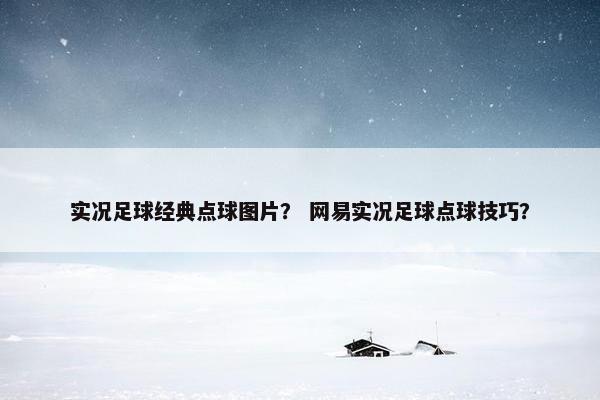 实况足球经典点球图片？ 网易实况足球点球技巧？
