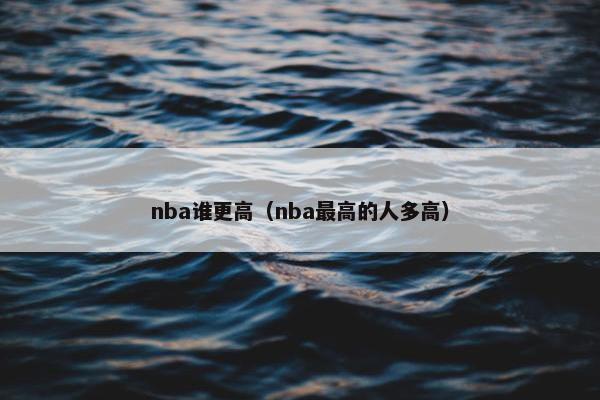 nba谁更高（nba最高的人多高）