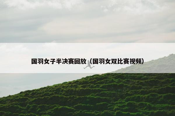 国羽女子半决赛回放（国羽女双比赛视频）