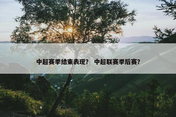 中超赛季结束表现？ 中超联赛季后赛？