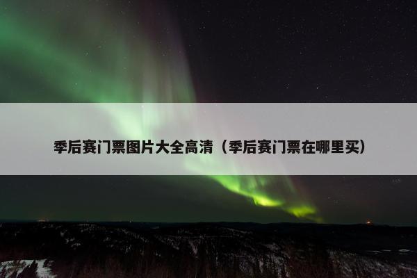 季后赛门票图片大全高清（季后赛门票在哪里买）