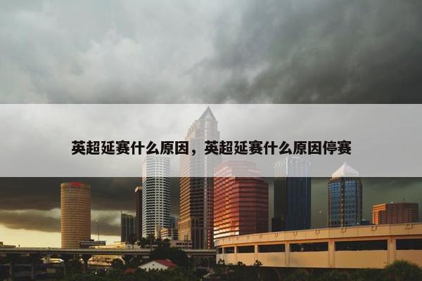 英超延赛什么原因，英超延赛什么原因停赛