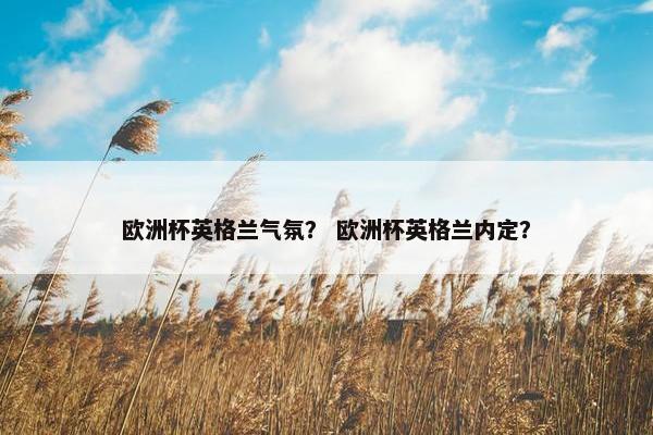 欧洲杯英格兰气氛？ 欧洲杯英格兰内定？