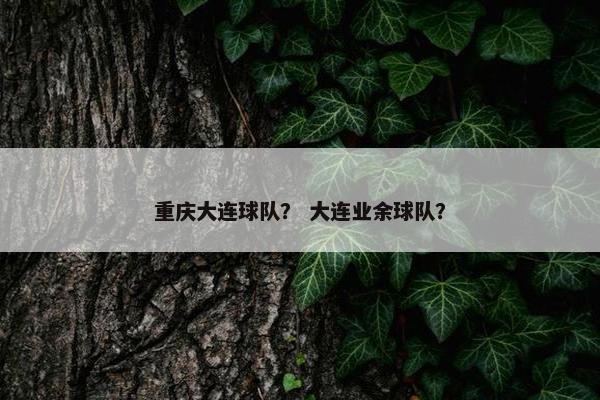 重庆大连球队？ 大连业余球队？