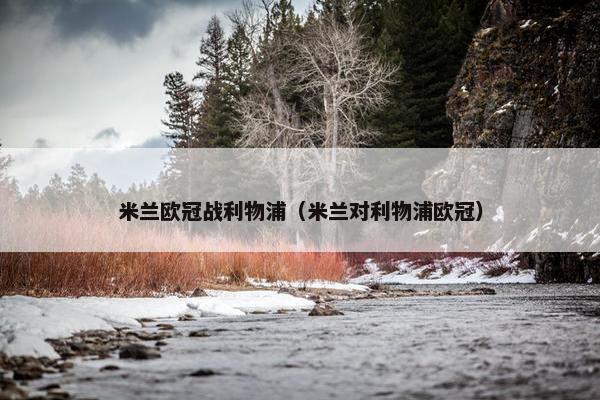 米兰欧冠战利物浦（米兰对利物浦欧冠）