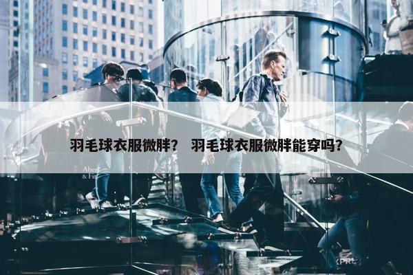 羽毛球衣服微胖？ 羽毛球衣服微胖能穿吗？