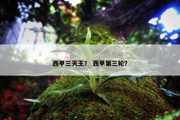 西甲三天王？ 西甲第三轮？