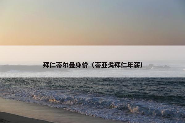 拜仁蒂尔曼身价（蒂亚戈拜仁年薪）