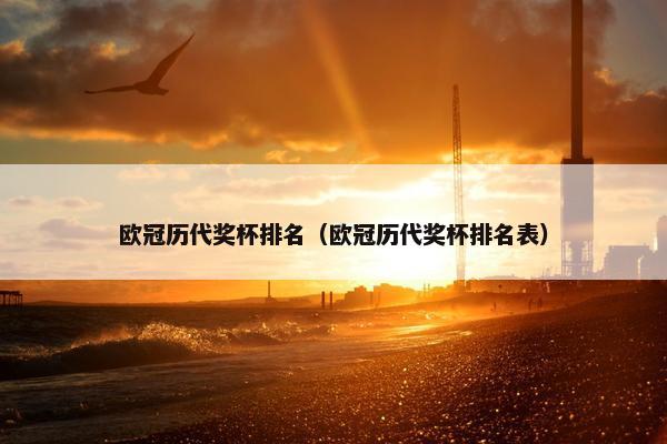 欧冠历代奖杯排名（欧冠历代奖杯排名表）
