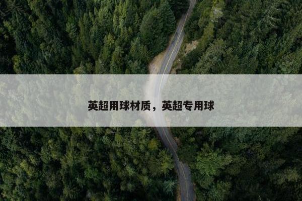 英超用球材质，英超专用球