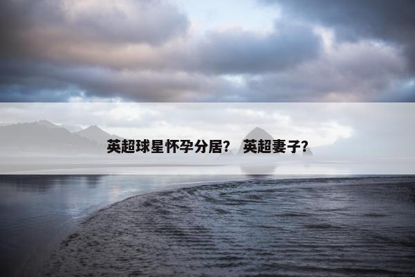 英超球星怀孕分居？ 英超妻子？