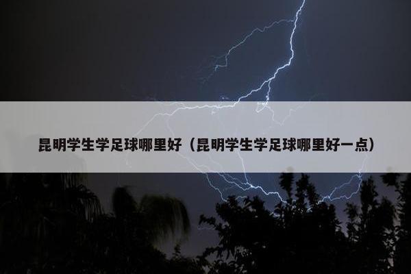 昆明学生学足球哪里好（昆明学生学足球哪里好一点）